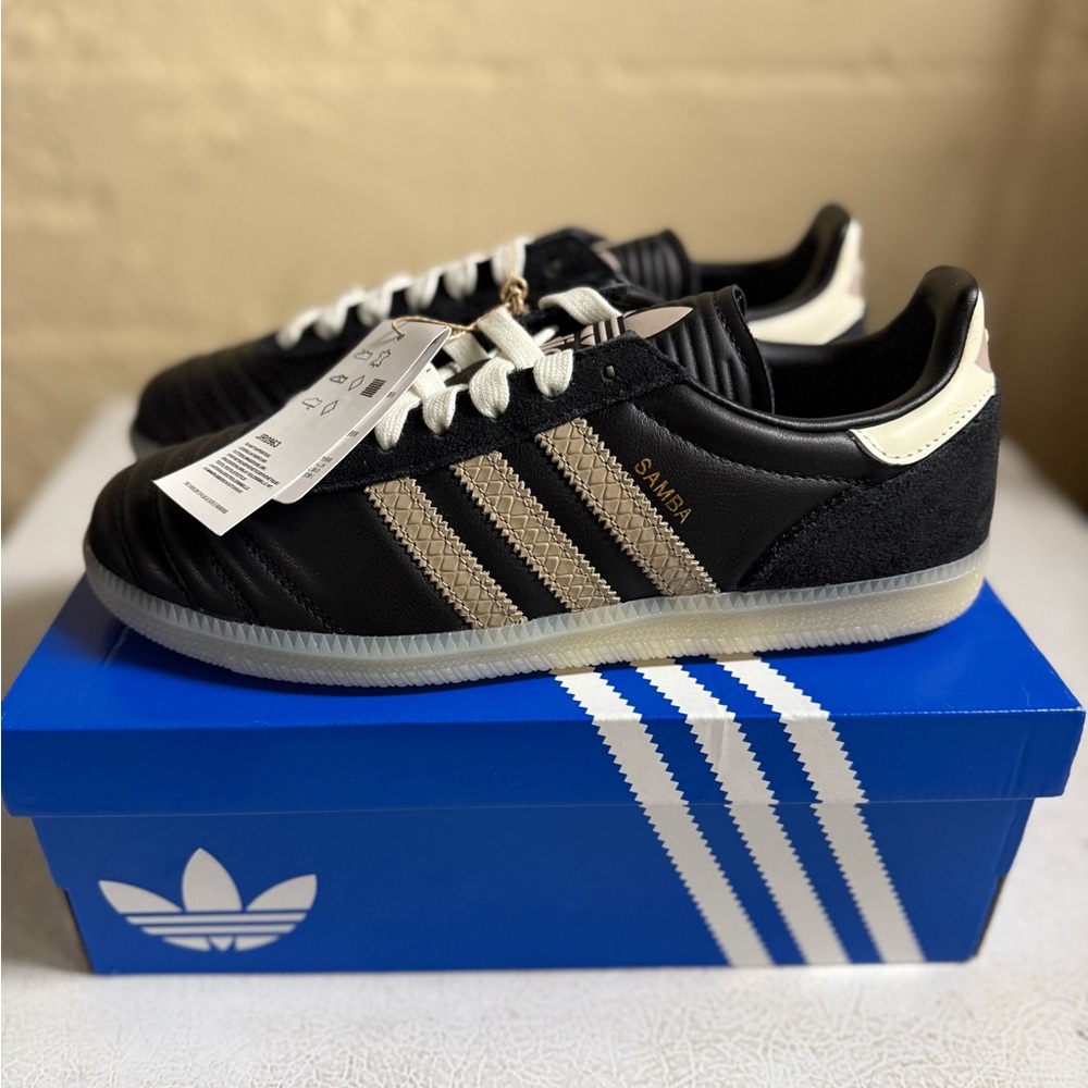 Adidas Samba OG Black Trace Khaki Gum Sole Sneakers Women’s 6.5 NWT